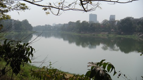 Gulshan Lake, looking towards Gulshan-2 from the Baridhara shore